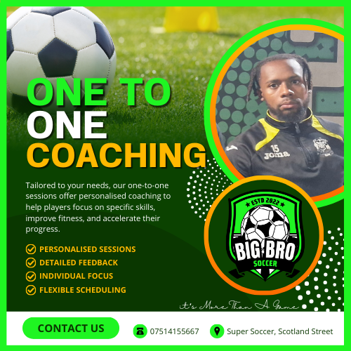 Personalised One-to-One Football Coaching – Accelerate Your Improvement with BroCoach