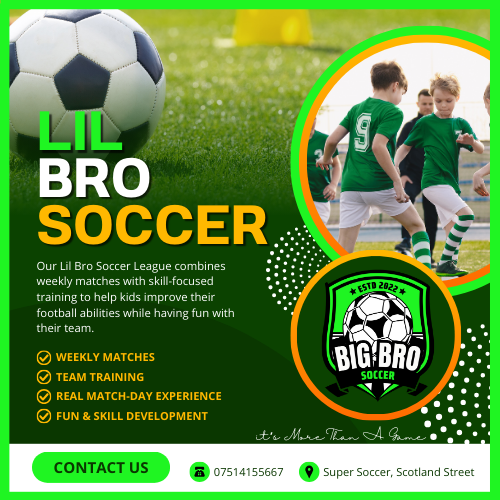 BroCoach Presents: The Lil Bro Soccer League – Football, Fun, and Guaranteed Improvement in Glasgow!