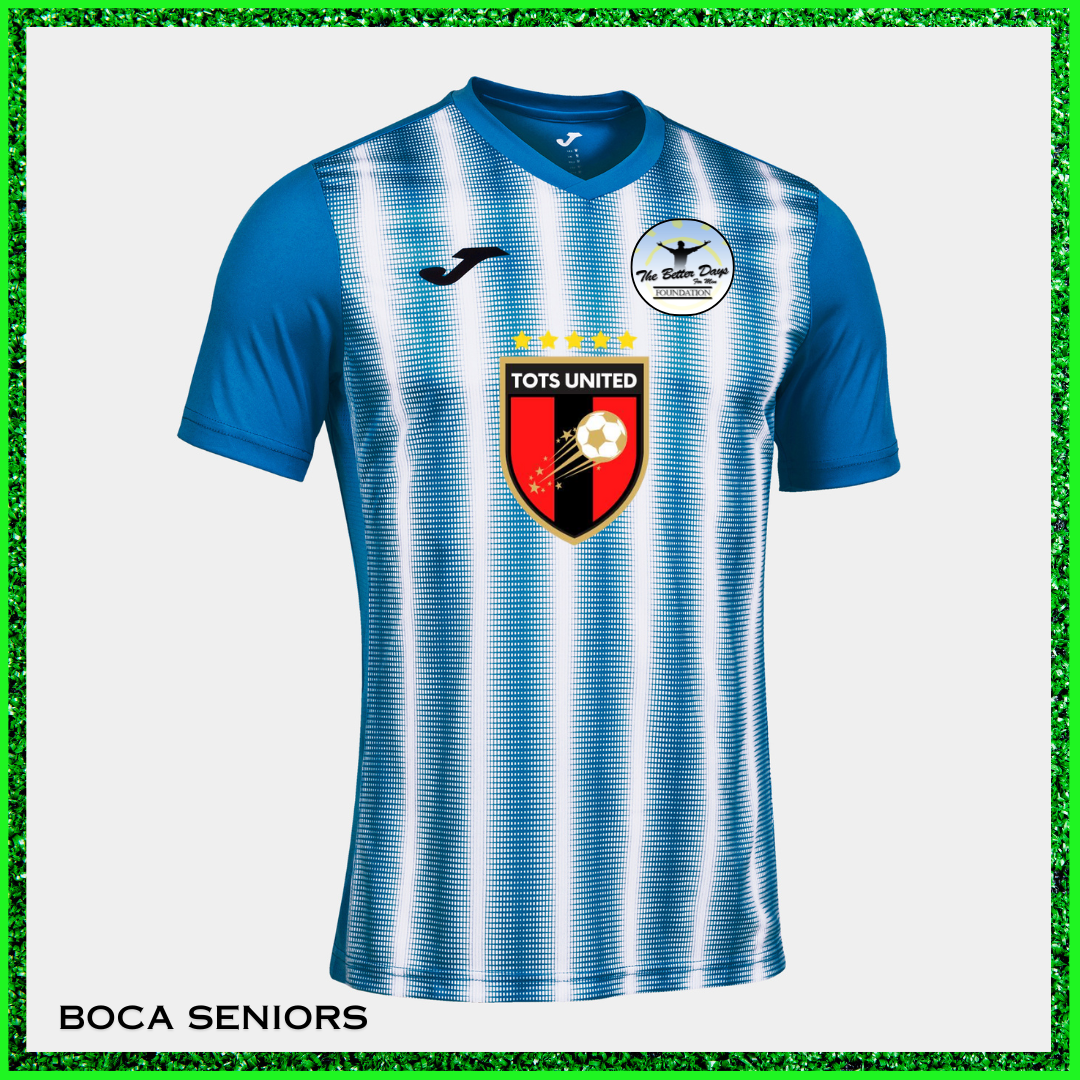 Personalised football top showing number 10 and name on the back