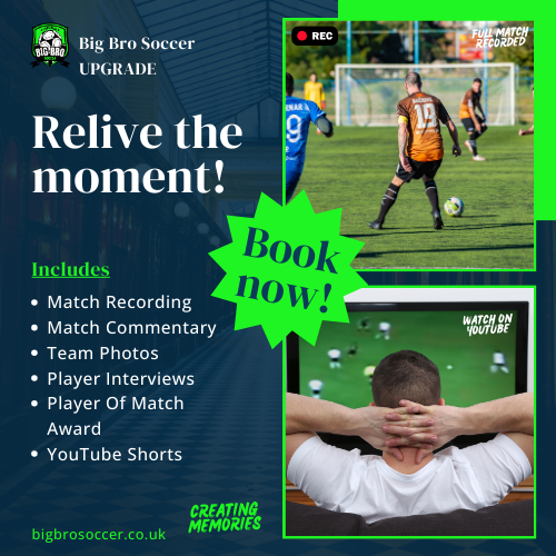 Big Bro Soccer 5-a-side football match recording service at Goals Glasgow